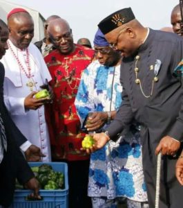 Governor Emmanuel's dry season farming, offering witty options for more food