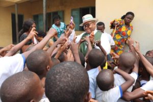 Governor Emmanuel's aide gives new uniforms to 600 pupils