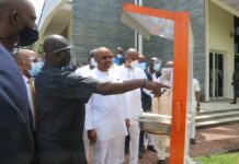 Governor Emmanuel’s aide donates sanitising booth to gov’t house chapel