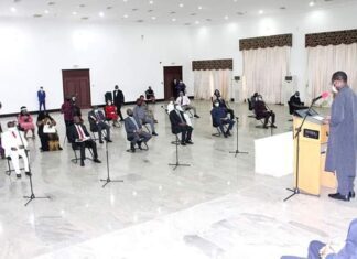 Okowa swear in five new permanent secretaries