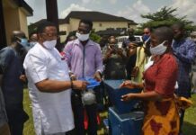 Delta state gov’t gives melon shelling machine to 90 widows