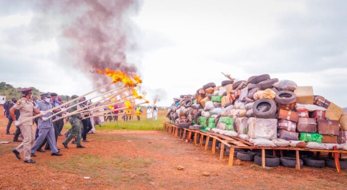 Lalong supervises destruction of 16.697kg of drugs by NDLEA