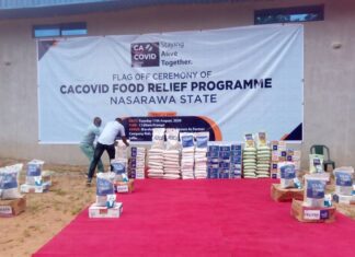 CA-COVID donates food items to Nasarawa state