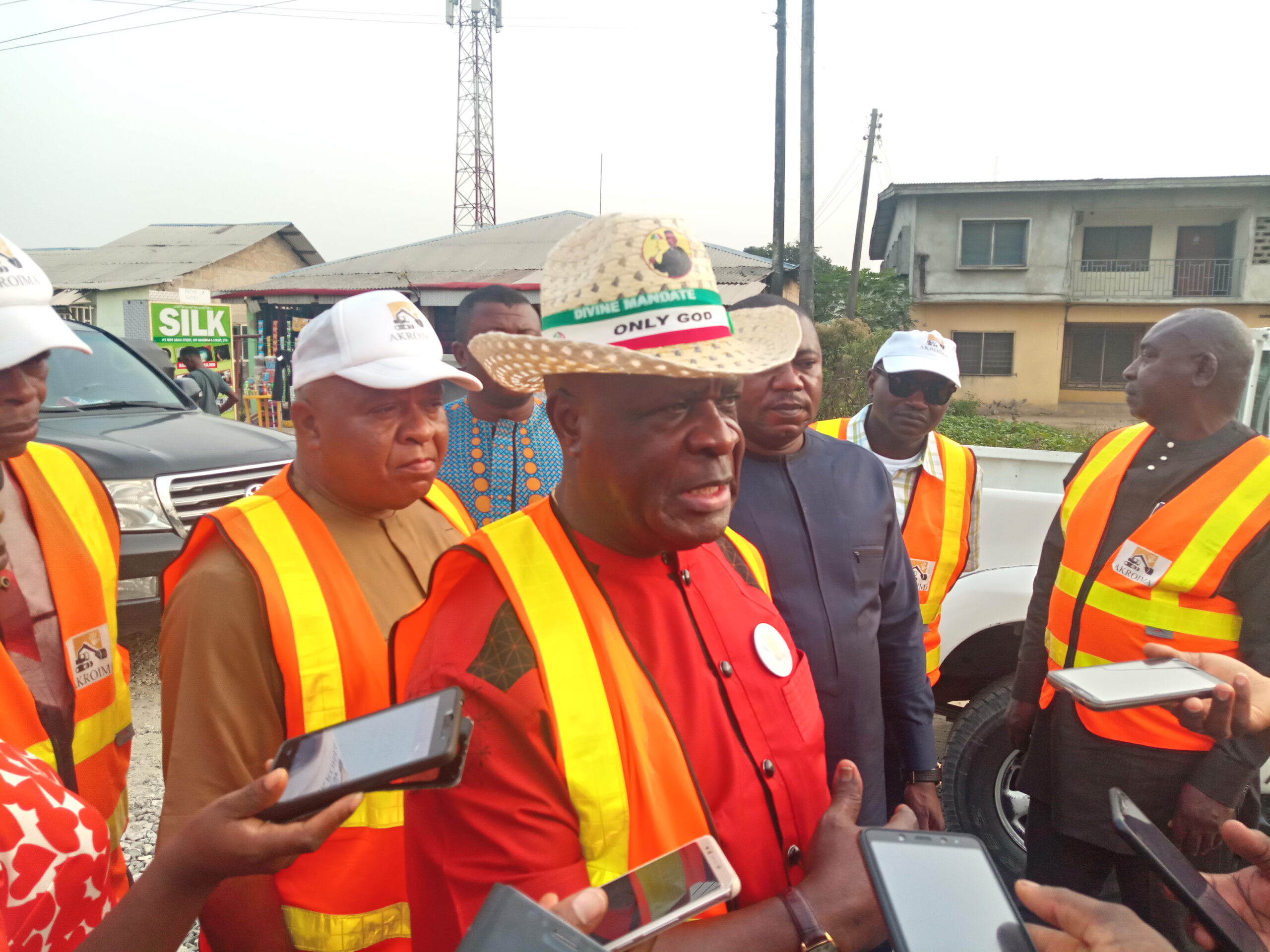 AKROIMA completes first phase of intervention on deplorable Uyo - Abak road 