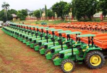 Okowa commissions farm implements including 20 tractors