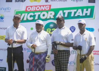 100+ golfers compete at Ibom golf course to mark Attah’s 82nd birthday