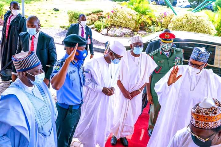 PHOTO NEWS : President Buhari arrives Daura on four days official visit