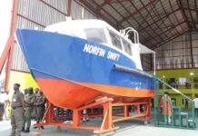 Ship building company in Akwa Ibom unveils her first security escort vessel