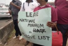 NLC in Akwa Ibom protests plan to remove minimum wage from exclusive list