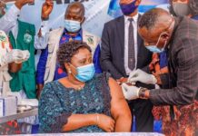 Governor Lalong, wife, others take COVID-19 vaccine in Plateau