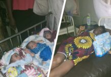 Retard woman who has 7 children delivers set of triplet in Isoko South
