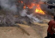 Fire guts new motor park in Lafia