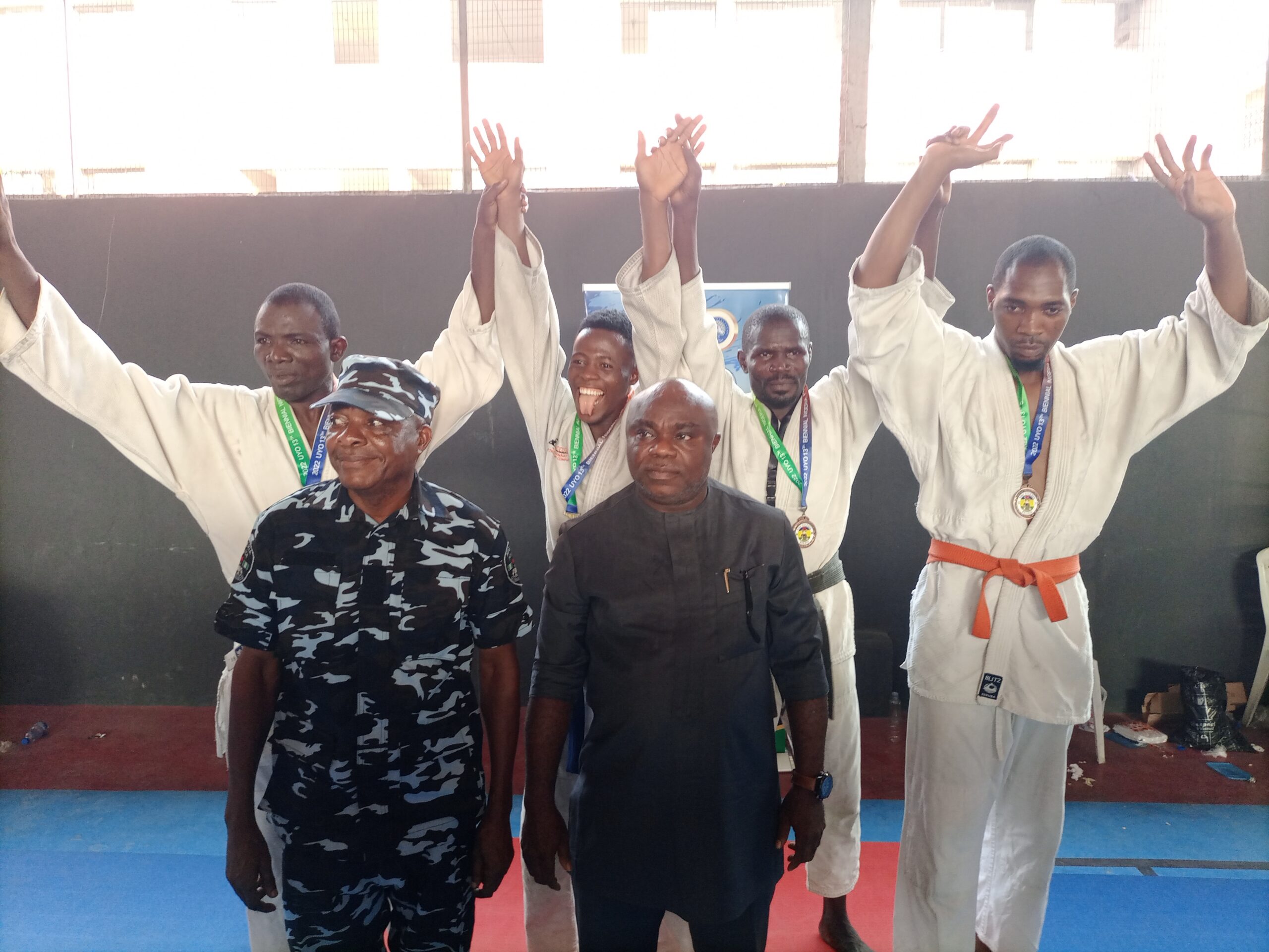 Zone 6 wins gold trophy in Judo at 13th biennial police games 