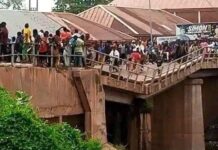 Shendam bridge in Plateau collapsed during Sunday afternoon heavy rainfall